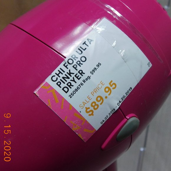 CHI CHI Ulta Pink Pro Low EMF Ceramic Hair Dryer - Picture 2 of 13